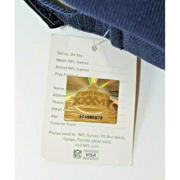 2003 Super Bowl XXXVII NFL Reebok Cap NWT San Diego California Embroidered Hat - Picture 7 of 8